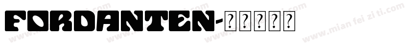 FordAnten字体转换