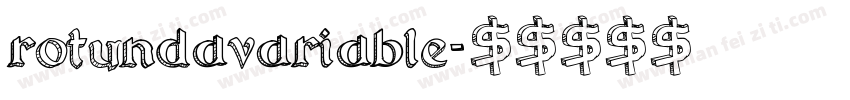 RotundaVariable字体转换