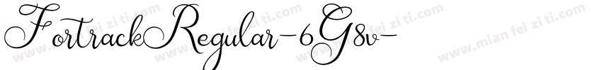 FortrackRegular-6G8v字体转换