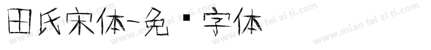 田氏宋体字体转换