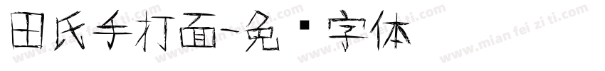 田氏手打面字体转换