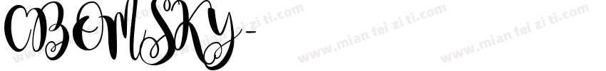 CBOMSKY字体转换
