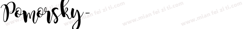 Pomorsky字体转换
