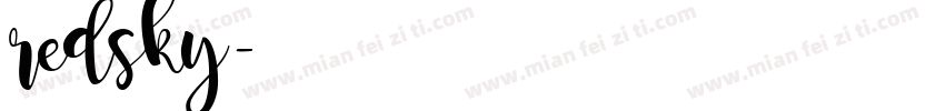 redsky字体转换