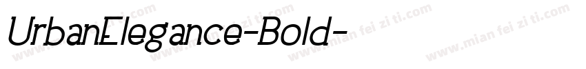 UrbanElegance-Bold字体转换