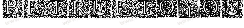 BeTrueToYourSchool字体转换