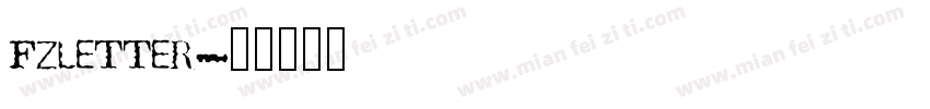 fzletter字体转换
