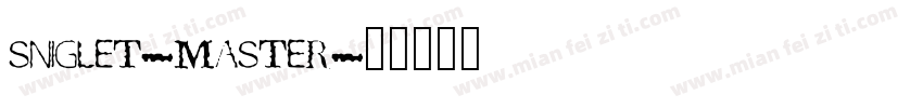 sniglet-master字体转换