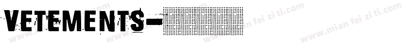 Vetements字体转换