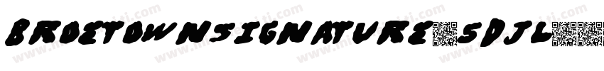 BroetownSignature-5dJL字体转换