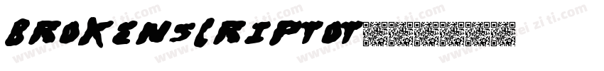 BrokenscriptOT字体转换