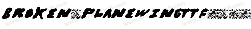 broken_planewingttf字体转换