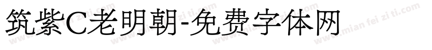 筑紫C老明朝字体转换