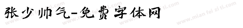 张少帅气字体转换