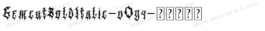 GemcutBoldItalic-vOy4字体转换