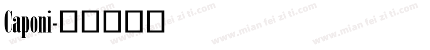 Caponi字体转换