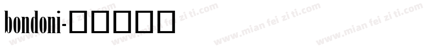 bondoni字体转换
