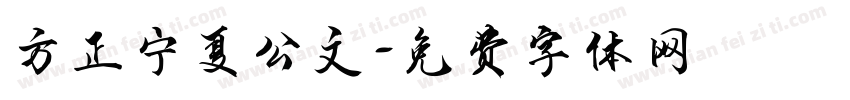 方正宁夏公文字体转换