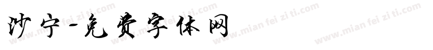 沙宁字体转换
