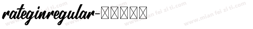 rateginregular字体转换