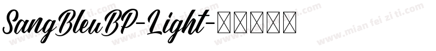 SangBleuBP-Light字体转换