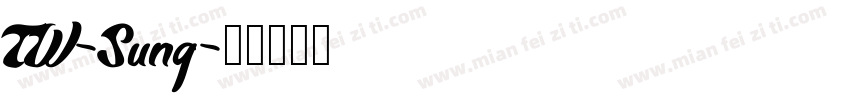 TW-Sung字体转换