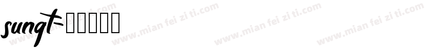 sungt字体转换