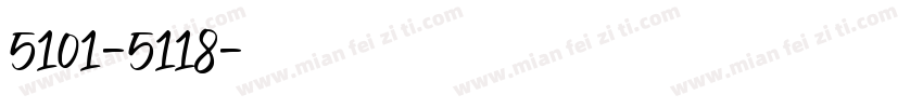 5101-5118字体转换