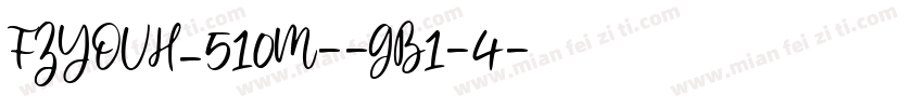 FZYOUH_510M--GB1-4字体转换