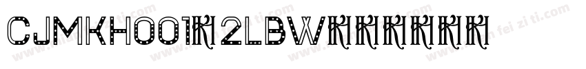 CjmKh001-2LBw字体转换