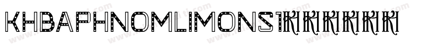 KhBaphnomLimonS1字体转换