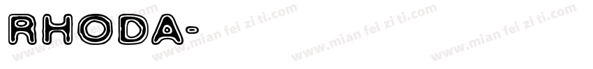 Rhoda字体转换