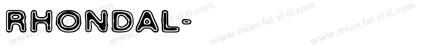 Rhondal字体转换