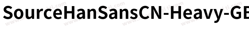 SourceHanSansCN-Heavy-GBpc-EUC-H字体转换
