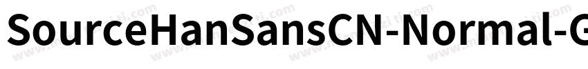 SourceHanSansCN-Normal-GBpc-EUC-H字体转换