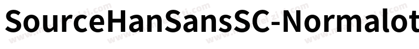 SourceHanSansSC-Normalotf字体转换