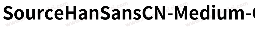 SourceHanSansCN-Medium-GBpc-EUC-H字体转换