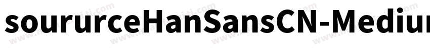 soururceHanSansCN-Mediun字体转换