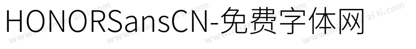 HONORSansCN字体转换
