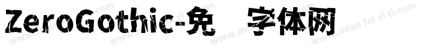 ZeroGothic字体转换