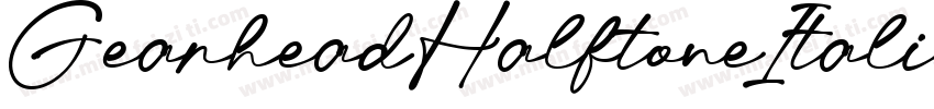 GearheadHalftoneItalic-3Dyy字体转换