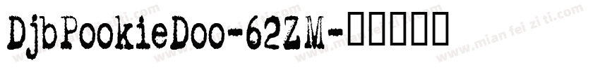 DjbPookieDoo-62ZM字体转换