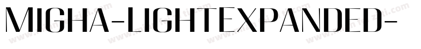 Migha-LightExpanded字体转换