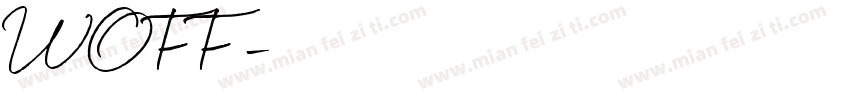 WOFF网页字体字体转换