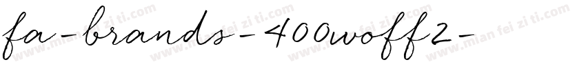fa-brands-400woff2字体转换