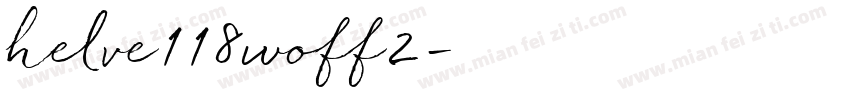 helve118woff2字体转换