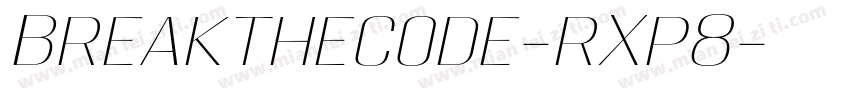 Breakthecode-rXp8字体转换