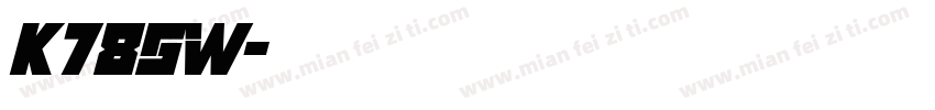 K785W字体转换
