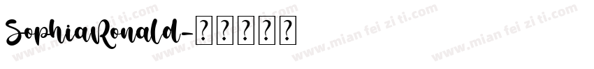 SophiaRonald字体转换