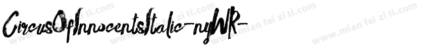CircusOfInnocentsItalic-nyWR字体转换